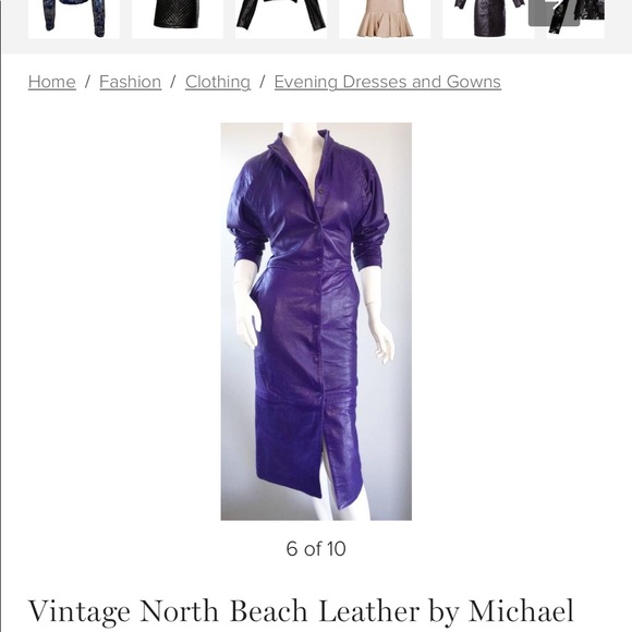 Vintage NorthBeach by Michael Hoban leather dress - Picture 5 of 6